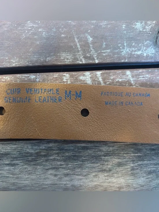 Tristan et Iseut Tan Leather Belt with Statement Buckle - Picture 5 of 6